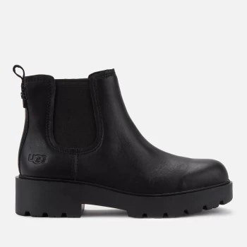 Image of UGG Womens Markstrum Waterproof Leather Chelsea Boots - Black - UK 4