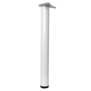 Image of GTV Adjustable Breakfast Bar Worktop Support Table Leg 1100mm - White, Pack of 1