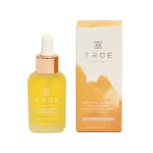 image of True Skincare Organic Balancing Facial Oil, Safflower & Basil