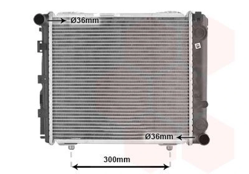 Image of VAN WEZEL Engine radiator VAN WEZEL 30002079