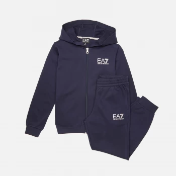 Image of Emporio Armani EA7 Core ID Train Tracksuit Diva Blue Size 10 Years Boys
