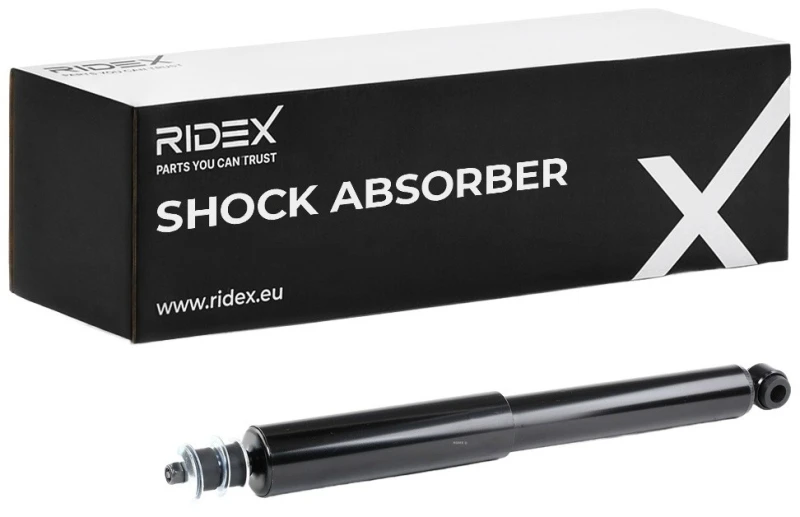 Image of RIDEX 854S0643 Shock absorber Rear Axle, Gas Pressure, Telescopic Shock Absorber, Top pin Shock Absorber (854)
