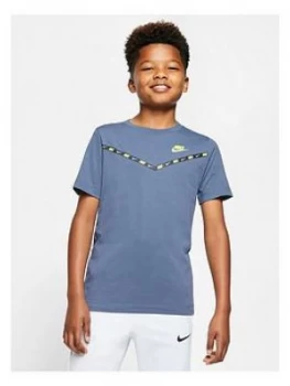 image of Nike Boys Chevron T-Shirt - Blue