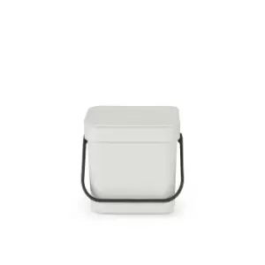 Image of Brabantia Sort & Go Waste Bin 3L - Light Grey
