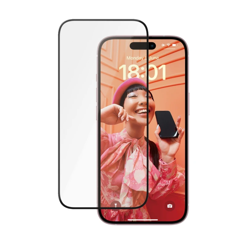 Image of PanzerGlass PanzerGlass Ceramic Protection for iPhone 15 UltraWide Fit w. EasyAligner 2837