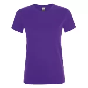Image of SOLS Womens/Ladies Regent Short Sleeve T-Shirt (M) (Dark Purple)