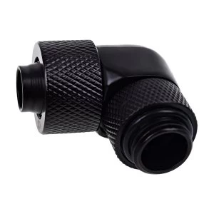 image of Alphacool Eiszapfen 13/10mm Threaded Rotatable 90 Degree G1 / 4 Fitting - Black