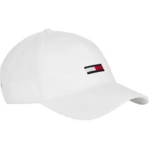 Image of Tommy Jeans Embroidered Flag Cap - White