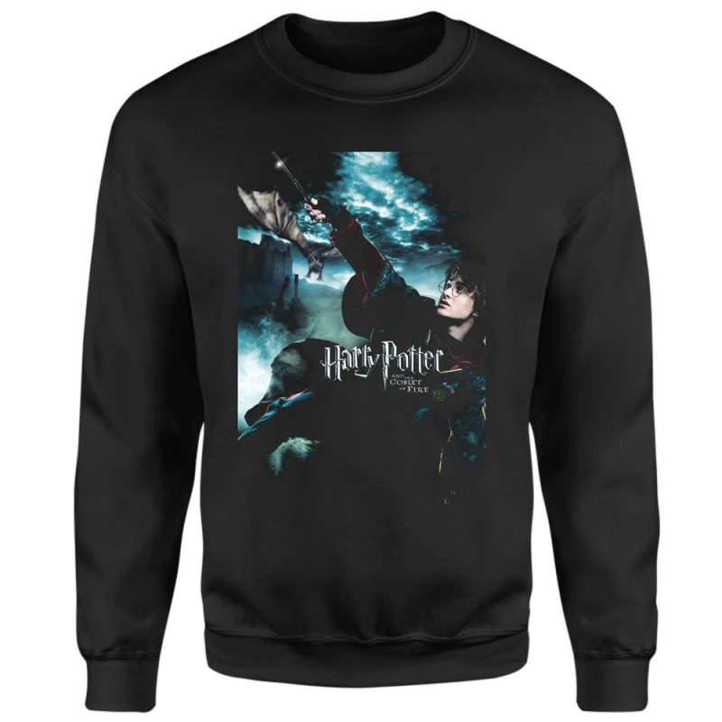 Image of Harry Potter Goblet Of Fire Sweatshirt - Black - M
