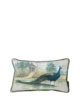 image of Kilburn & Scott Peacock Watercolour Cushion