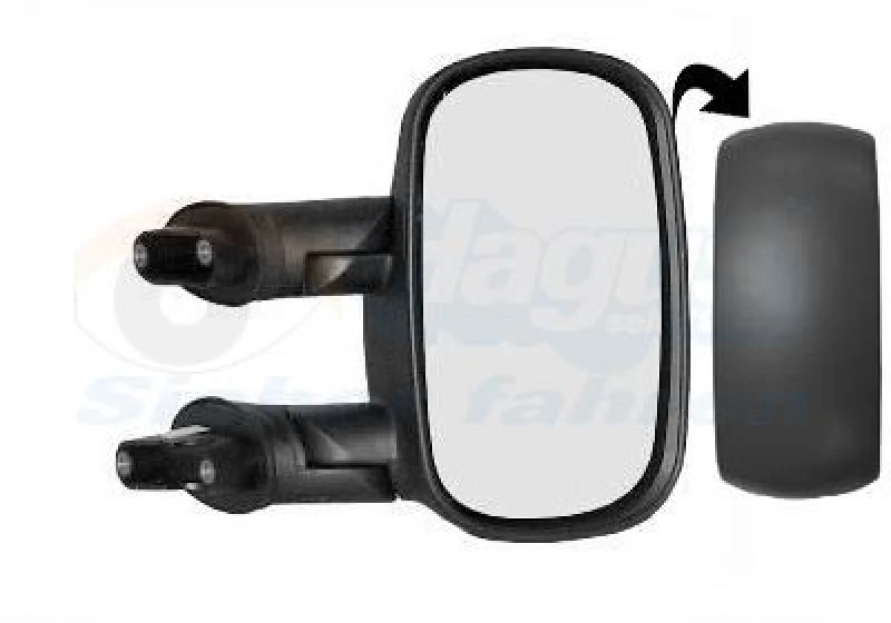 Image of VAN WEZEL Wing mirror VAN WEZEL 1636802