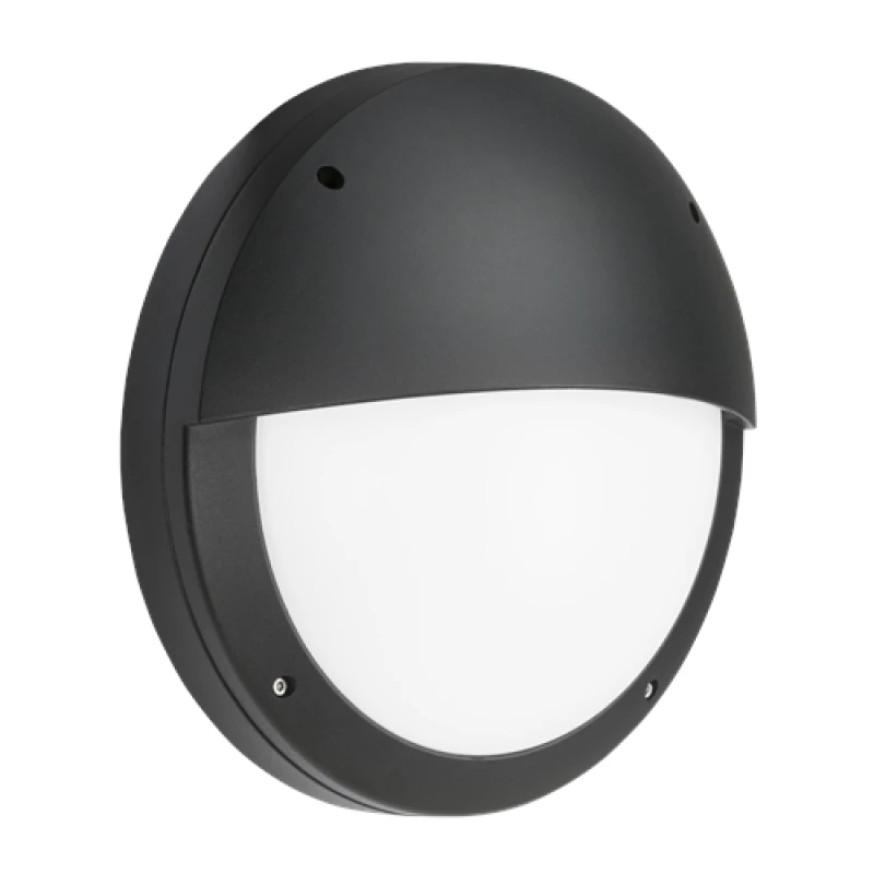 Image of Netlighting LED Eyelid Bulkhead CCT Black 230V IP65 18W Black