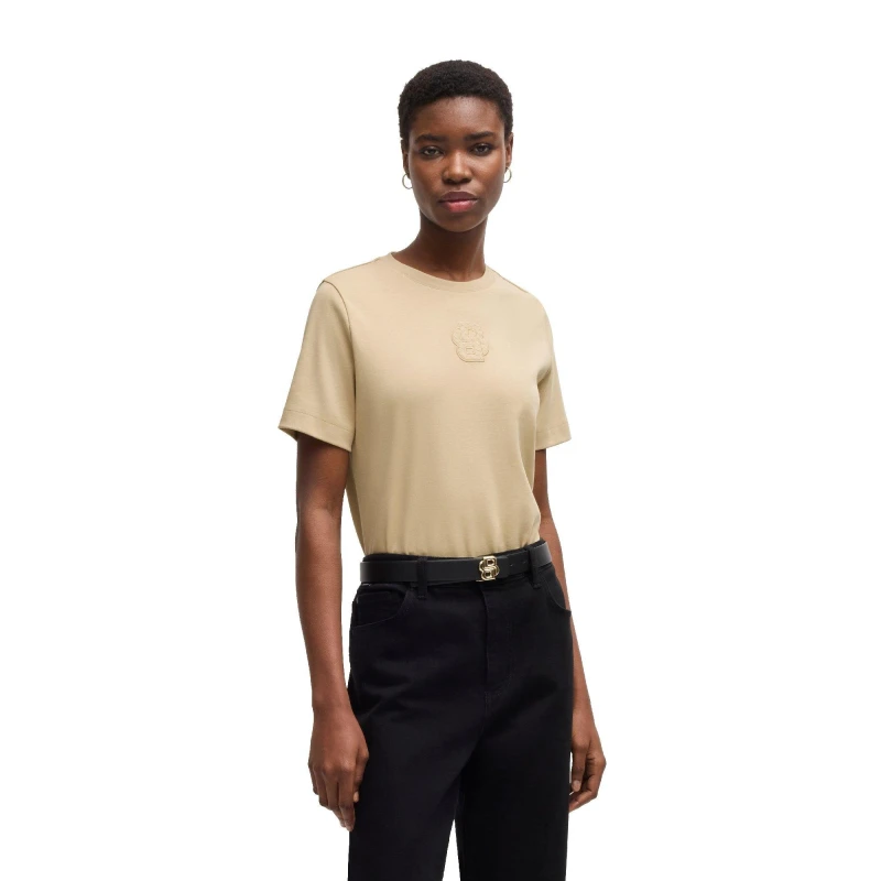 Image of Boss Womens Ecosa2 T-Shirt Medium Beige female 8 (S)