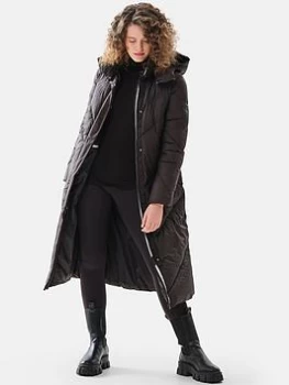 image of Regatta Longley Full Length Jacket - Black, Size 10, Women