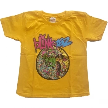 image of Blink-182 - Overboard Event Kids 11 - 12 Years T-Shirt - Yellow