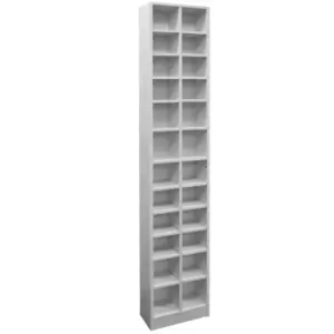 Image of Techstyle Block Tall Sleek 360 Cd / 160 DVD Media Storage Tower Shelves White