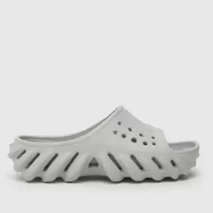 image of Crocs light grey echo slide Junior Slides