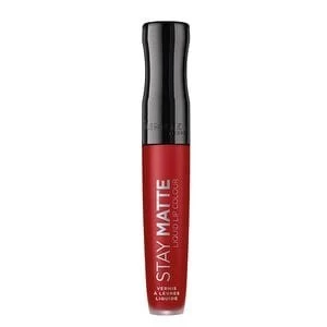 Image of Rimmel Stay Matte Liquid Lipstick Fire Starter 500 Red
