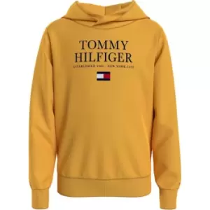 image of Tommy Hilfiger Junior Essential Logo Hoody - Yellow