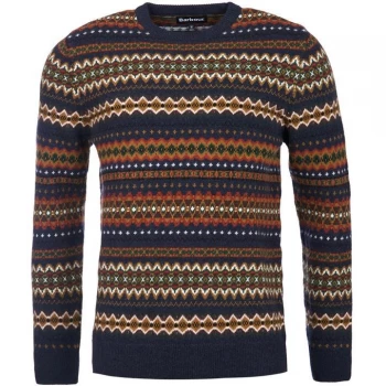 Image of Barbour Case Fair Isle Crew - Navy NY72