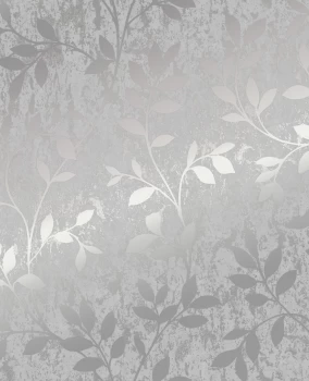 Graham & Brown Superfresco Colours Milan Trail Wallpaper - Silver