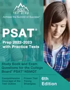 Image of psat prep 2022 2023 with practice tests study book and exam questions for t