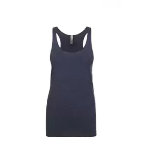 Image of Next Level Womens/Ladies Tri-Blend Racer Back Tank Top (XXL) (Vintage Navy)