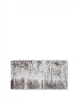 Image of Art for the Home Neutral Watercolour Woods Printed Canvas Wall Art - One size - brown