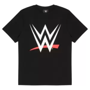 Image of WWE Womens/Ladies Logo Boyfriend T-Shirt (XXL) (Black)