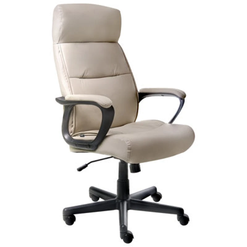 Image of Beliani Executive Chair Guru Faux Leather Beige