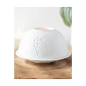 image of Angel Wings Dome Tealight Holder