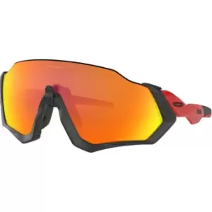 image of Oakley Flight Jacket Redline - Prizm Ruby Polarized Lens - Black