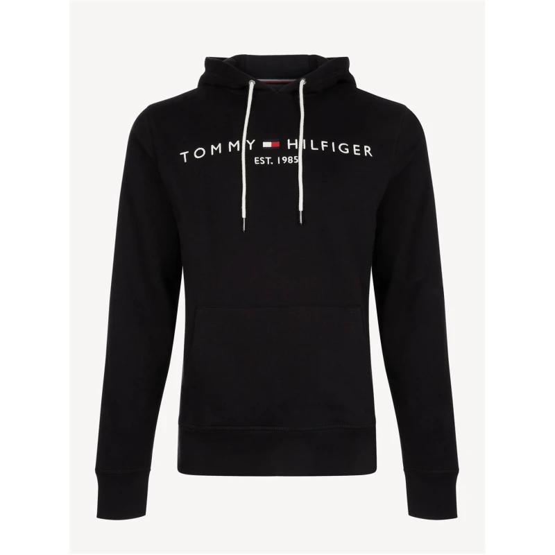 Image of Tommy Hilfiger Tommy Logo Hoodie - Black XL