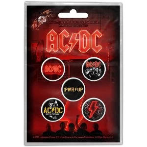 image of AC/DC - PWR-UP Button Badge Pack