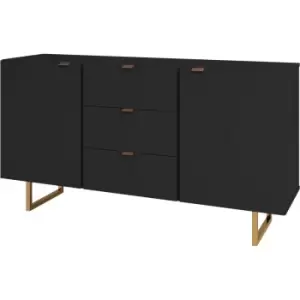 Image of Out & out Seattle - Black Large Modern Sideboard - 135cm