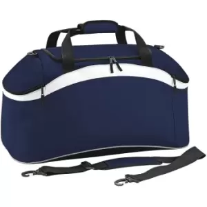 BagBase Teamwear Sport Holdall / Duffle Bag (54 Litres) (Pack of 2) (One Size) (French Navy/ White) - French Navy/ White