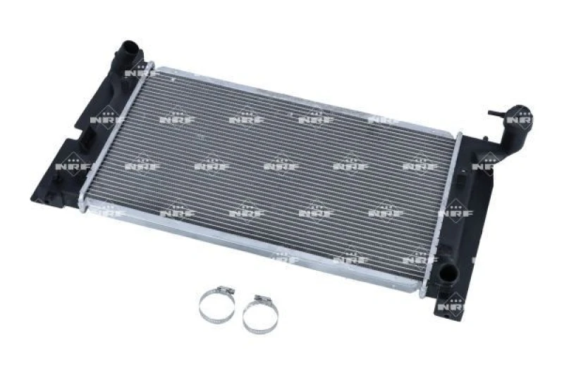 Image of NRF 56151 Engine radiator EASY FIT Brazed cooling fins, Aluminium, with mounting parts Aluminium Radiator,engine cooling (470)