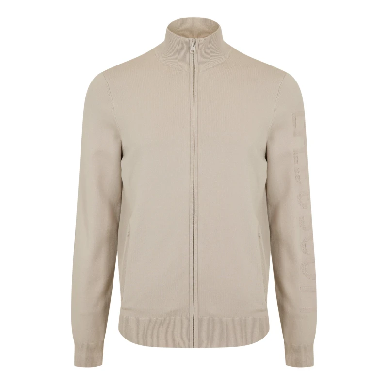 Image of Lyle and Scott Mens Track Cardigan Putty male 2XL