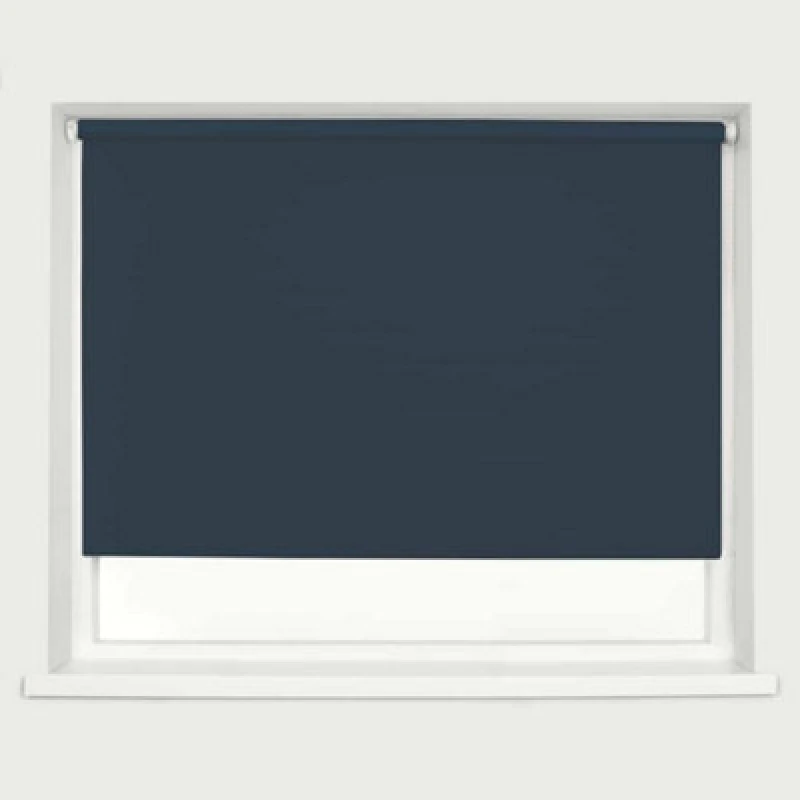 Image of Caecus Blinds Blackout Roller Blind Navy 60Cm