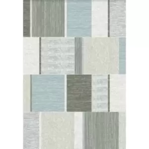 image of Mastercraft Nomad Rug - 26029/6212 - 240x340cm, Wool - Grey