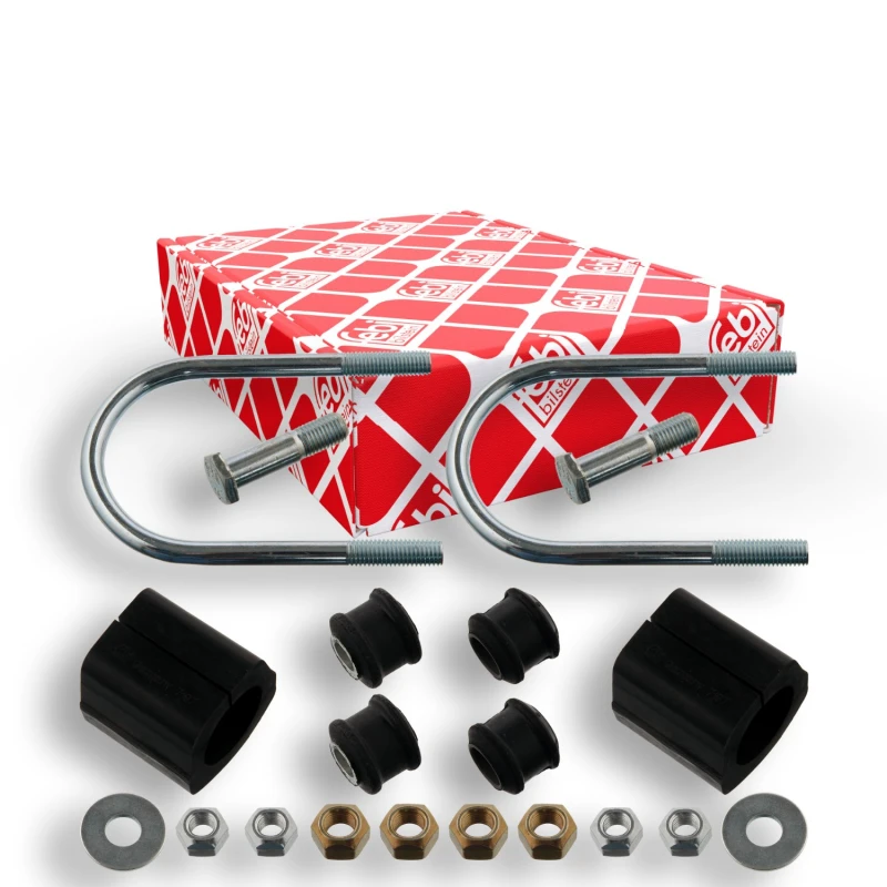 Image of FEBI BILSTEIN 07196 Repair Kit, stabilizer suspension Front Axle, with bolts/screws Repair Kit,stabilizer suspension (1097)