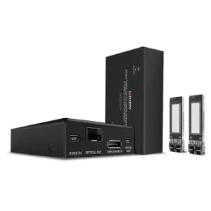 Image of Lindy 300m Fibre Optic DisplayPort 1.2 USB KVM Extender