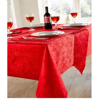 Image of The Spirit Of Christmas Poinsettia Napkins - Red
