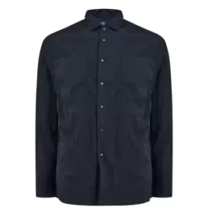 image of Paul And Shark Plain Overshirt - Blue