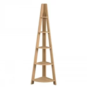 Image of Oak Effect Scandinavia Ladder Corner Unit PARTICAL BOARD
