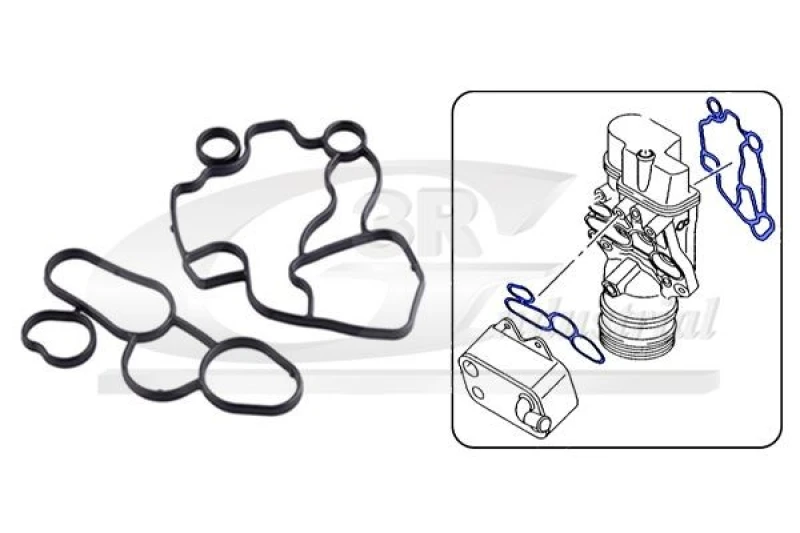 Image of 3RG Gasket Set, oil cooler 3RG 76704