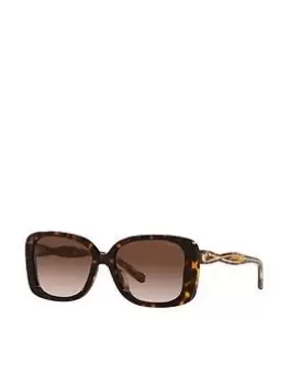 Image of Coach Dark Tortoise Butterfly Sunglasses