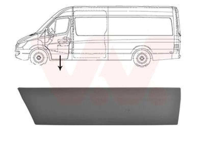 Image of VAN WEZEL Door moulding trim VAN WEZEL 3077423