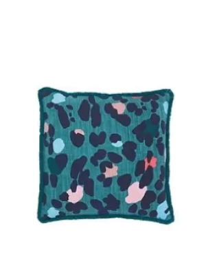 image of Joules Lynx Leopard Cushion