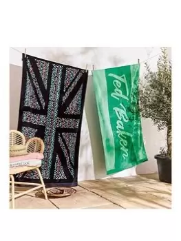 Image of Ted Baker Uxman Towels Beach Black